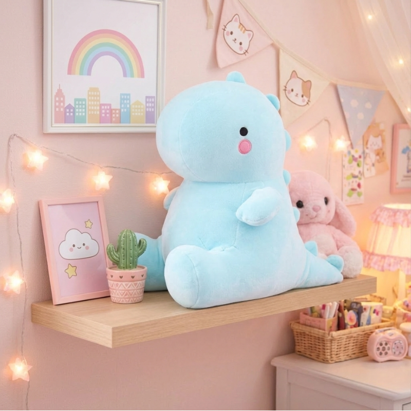 Dino Delight | Kawaii Plush Toy Dinosaur in Soft Fabric with Cute Design