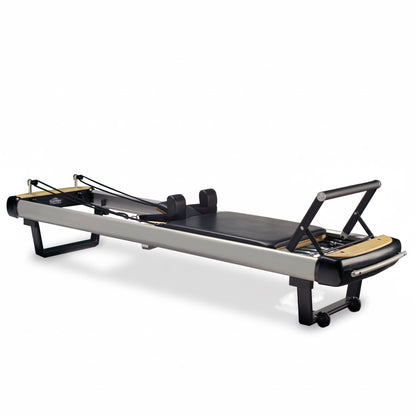Peak Pilates MVe Reformer with Long/Short Box three quarter view